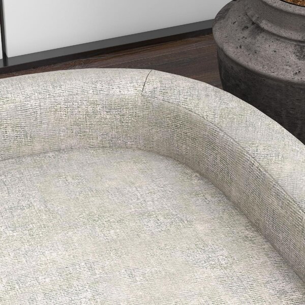 AllMyPets Divano per Cani di Taglia Grande con Cuscino Sfoderabile in Poliestere e Legno 98x67x25 cm colore Grigio - GYA553F