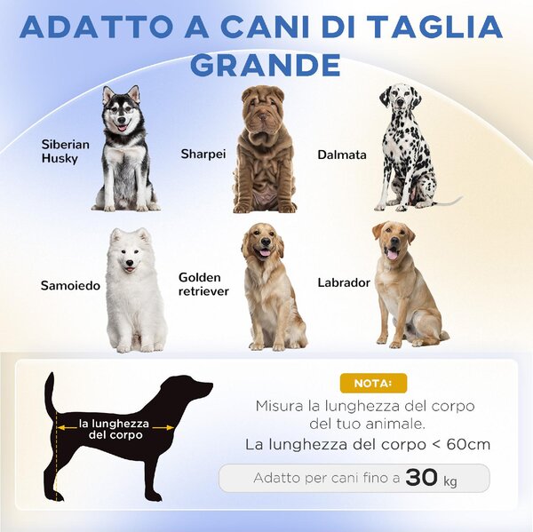 AllMyPets Divano per Cani di Taglia Grande con Cuscino Sfoderabile in Poliestere e Legno 98x67x25 cm colore Grigio - GYA553F