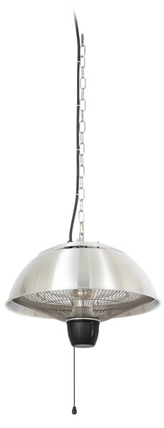 Riscaldatore radiante a sospensione Theriona, argento, Ø 42 cm, IP24 - Lucande Lucande, Theriona, Metallizzato, Alluminio, Moderno