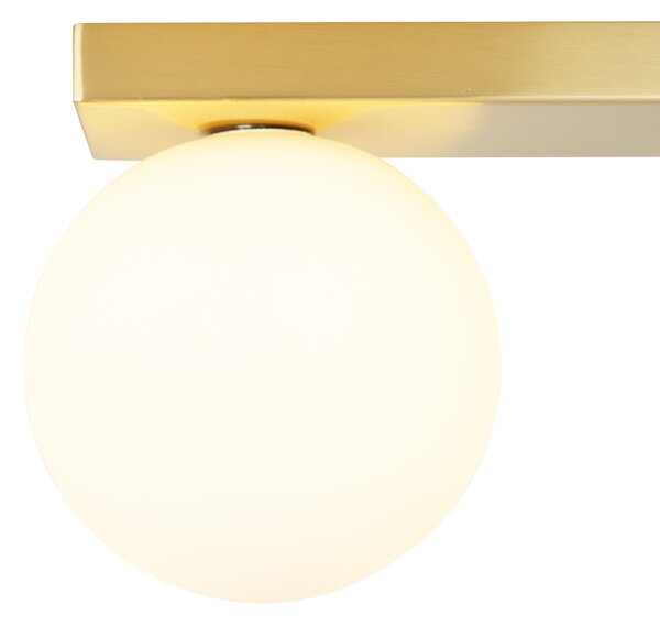 Plafoniera moderna in ottone a 2 luci inclinabile - Lesly