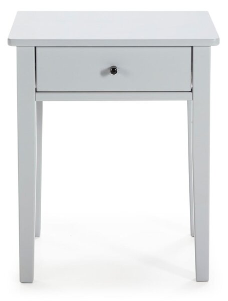 Comodino in legno di pino grigio chiaro Bart - Marckeric