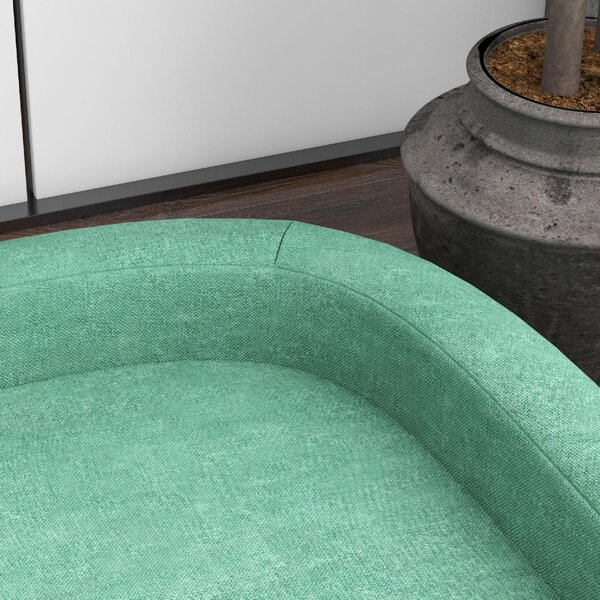 AllMyPets Divano per Cani di Taglia Grande con Gambe Rialzate e Cuscino Sfoderabile 98x67x25 cm Verde Chiaro