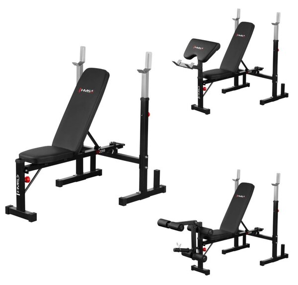 Panca fitness multifunzione HMS con preacher curl e leg extension