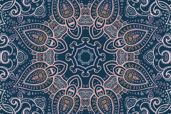 Carta da parati – Mandala con tocco indiano