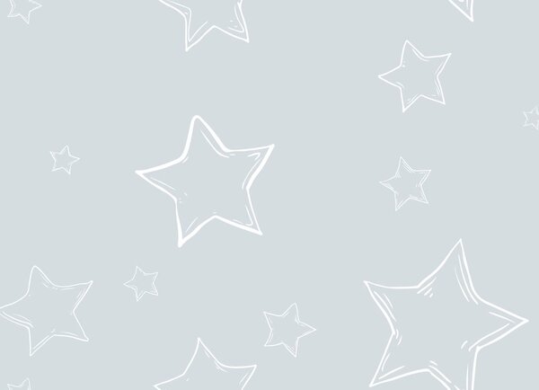 Carta da parati – Stelline spaziali grigie