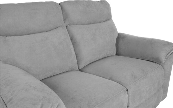 DecHome Divano Relax 2 Posti Moderno Schienale Reclinabile Poggiapiedi estraibile Meccanismo Elettrico in Tessuto Dimensioni 160x100x102 cm colore 