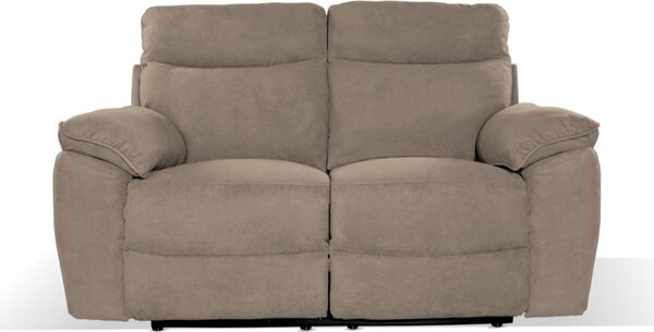 DecHome Divano Relax 2 Posti Moderno Schienale Reclinabile Poggiapiedi estraibile Meccanismo Elettrico in Tessuto Dimensioni 160x100x102 cm colore 