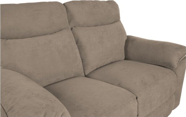 DecHome Divano Relax 2 Posti Moderno Schienale Reclinabile Poggiapiedi estraibile Meccanismo Elettrico in Tessuto Dimensioni 160x100x102 cm colore 
