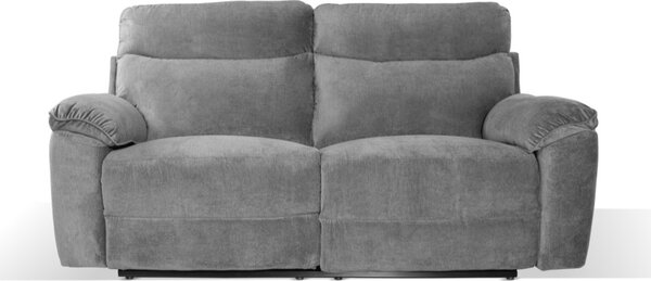 DecHome Divano Relax 3 Posti Moderno Schienale Reclinabile Poggiapiedi estraibile Meccanismo Elettrico in Tessuto Dimensioni 200x100x102 cm colore 