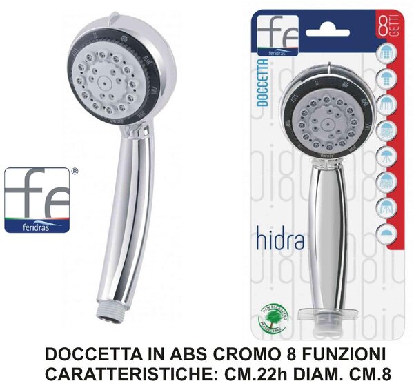 Feridras Doccetta Doccia Cromo 8 Funzioni - R017024
