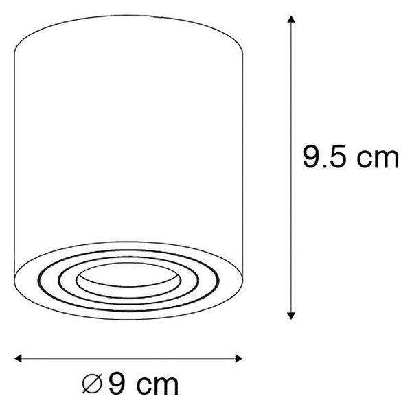 Faretto da bagno intelligente bianco rotondo IP44 con Wifi GU10 - Capa