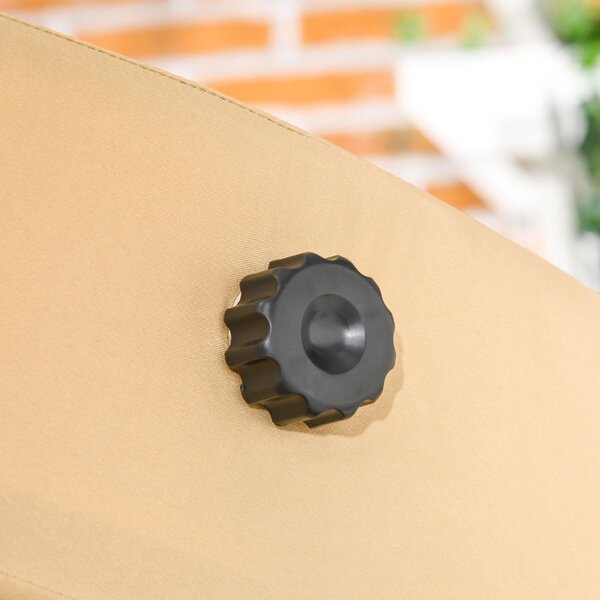 VivaGarden Dondolo da Giardino 2 Posti con Tettuccio Parasole in Acciaio/Poliestere Dimensioni 138x106x174 cm colore Beige