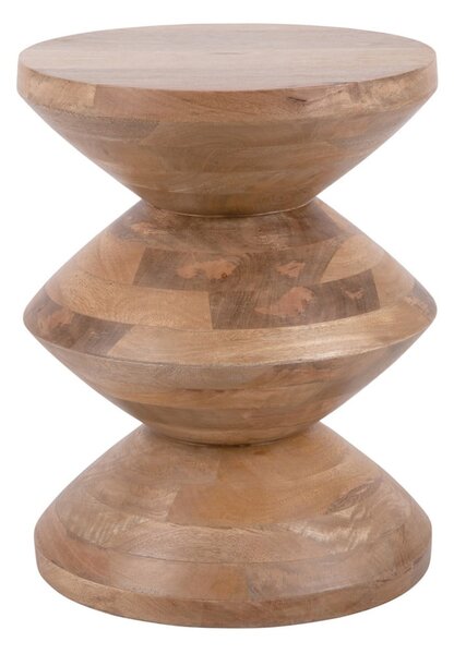 Tavolino rotondo in legno di mango ø 35 cm Totem - Leitmotiv