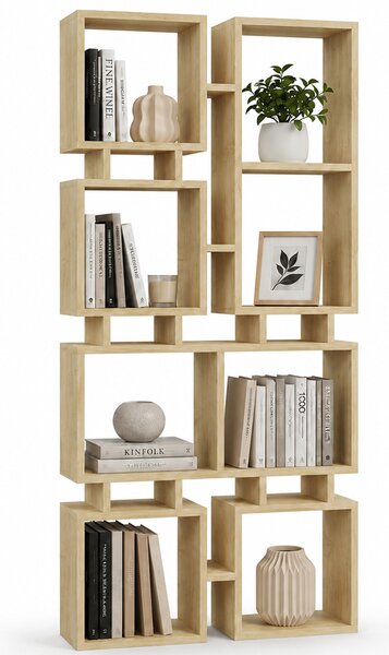 Libreria Moderna 79x24x166,5 cm Scaffalatura 4 Ripiani Quercia