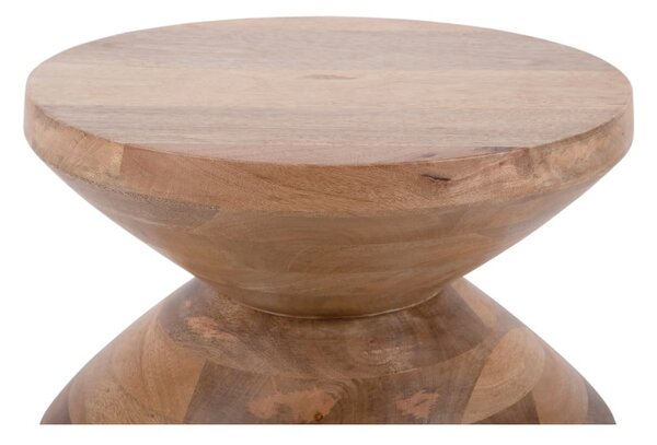 Tavolino rotondo in legno di mango ø 35 cm Totem - Leitmotiv
