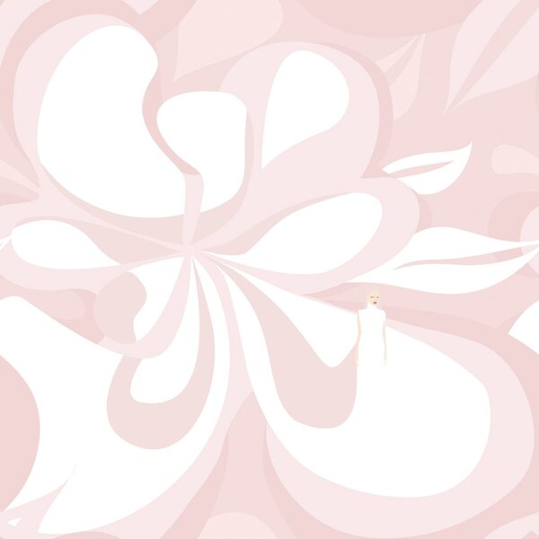 Carta da parati – Astrazione femminile in rosa