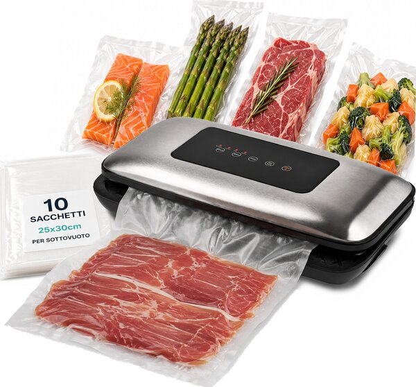 Macchina Sottovuoto e Sigilla 110W Forza Aspirante -600mBar per Alimenti
