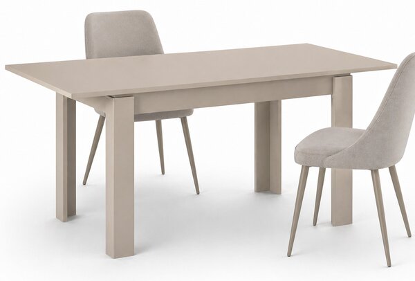 Tavolo da Pranzo Allungabile 120-170x80 cm Rettangolare in Legno Sabbia