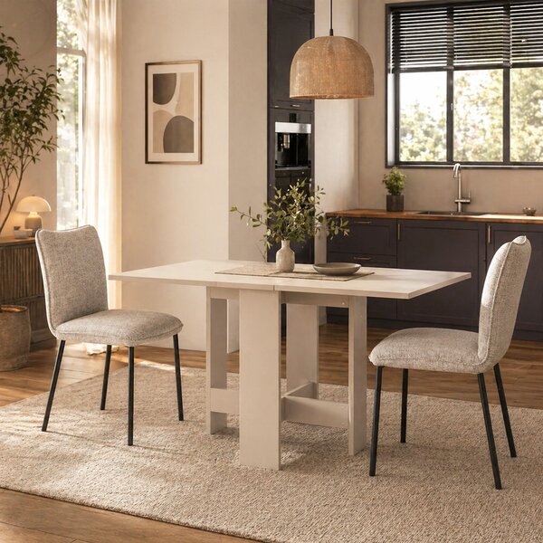 Tavolo Salvaspazio Consolle Allungabile 30-130x76 cm Artemio in Legno Sabbia