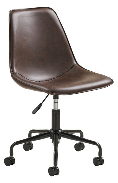 Sedia da ufficio marrone scuro Monaco – House Nordic
