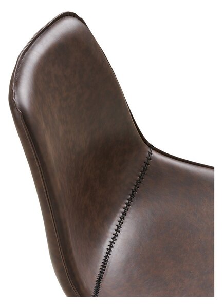 Sedia da ufficio marrone scuro Monaco – House Nordic
