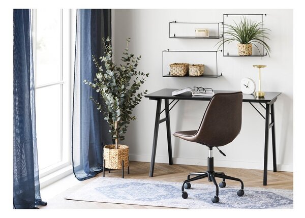 Sedia da ufficio marrone scuro Monaco – House Nordic