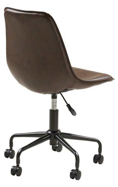 Sedia da ufficio marrone scuro Monaco – House Nordic