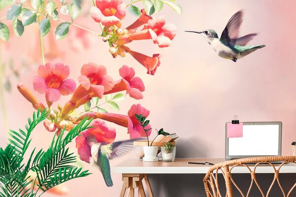 Carta da parati – Invasione di colibrì