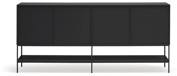 Cassettiera nera 220x98x45 cm Platt – Teulat
