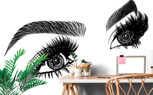 Carta da parati – Occhi femminili minimalisti