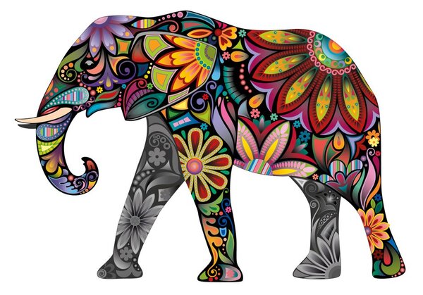 Carta da parati – Elefante pieno di armonia
