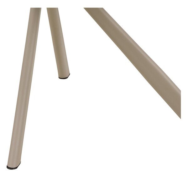 Sedia da pranzo beige in imbottito con braccioli Graham – Actona