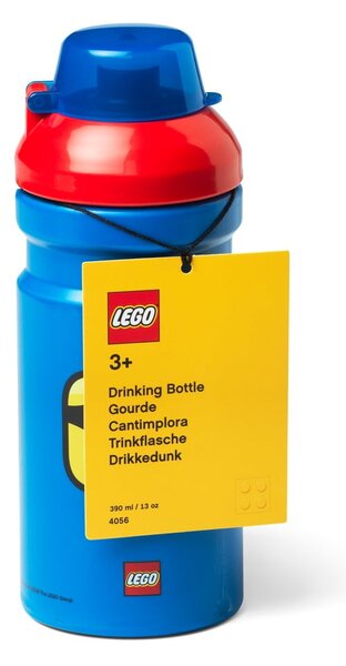 Borraccia blu con coperchio rosso , 390 ml Iconic - LEGO®