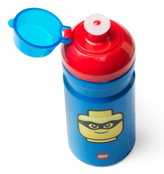 Borraccia blu con coperchio rosso , 390 ml Iconic - LEGO®