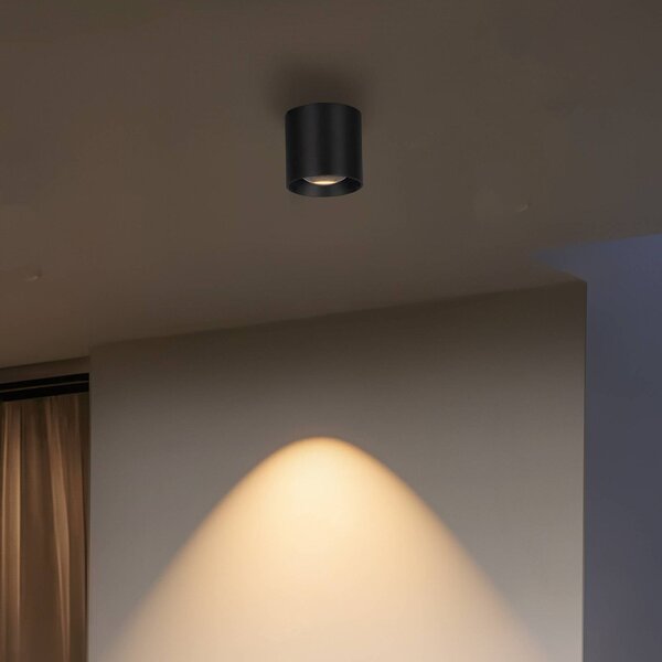 LCD Plafoniera LED da esterni 5172, grafite, 9 cm, metallo, IP54 CCT 5172, Nero, Alluminio, Moderno, Plafoniere LED