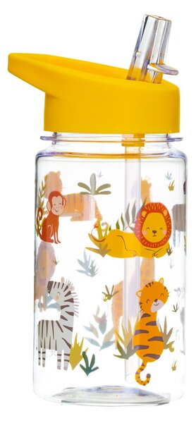 Borraccia per bambini con cannuccia Drink Up Safari, 400 ml Savannah Safari - Sass & Belle