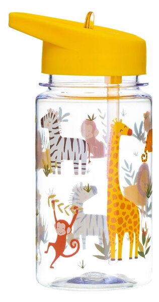 Borraccia per bambini con cannuccia Drink Up Safari, 400 ml Savannah Safari - Sass & Belle