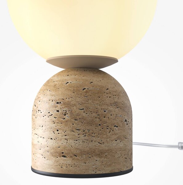 Maytoni Lampada da tavolo Tavo, Crema / Ambra, Camera da letto, Vetro, Moderno, Lampada da tavolo