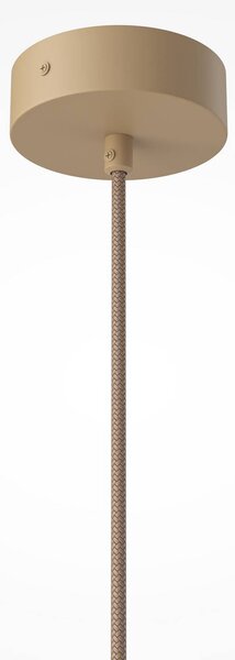 Maytoni Lampada a sospensione Tavo, beige, travertino/vetro, Ø 20 cm dimmerabile, Crema / Ambra, Soggiorno / Sala da pranzo, Vetro, Moderno