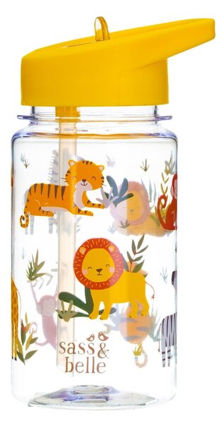 Borraccia per bambini con cannuccia Drink Up Safari, 400 ml Savannah Safari - Sass & Belle