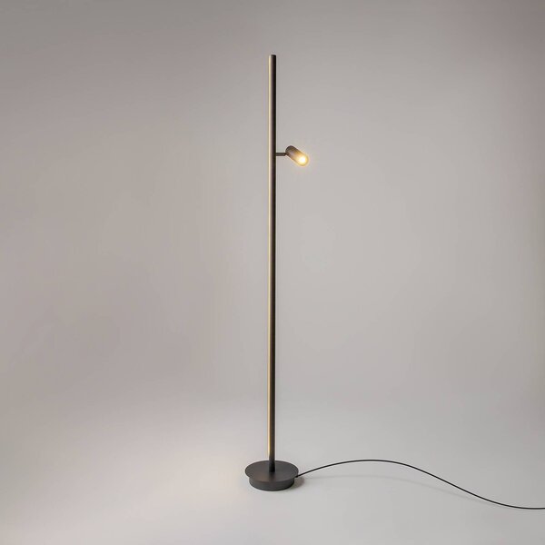 Maytoni Lampada da terra a LED Thin, dimmerabile, Nero, Soggiorno / Sala da pranzo, Alluminio, Moderno, Lampada LED da terra