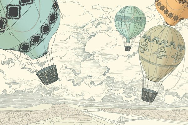 Carta da parati – Palloncini colorati