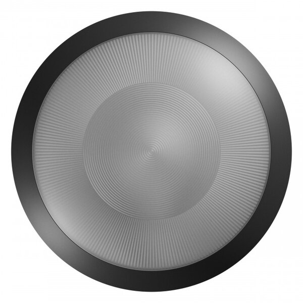 Plafoniera rotonda per esterni E27 IP65 Ø30 cm - Nera