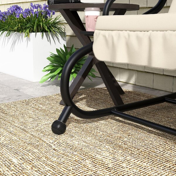 VivaGarden Dondolo da Giardino 3 Posti Reclinabile a Letto con Tettuccio Parasole e Portabicchieri in Acciaio/Poliestere Dimensioni 200x120x164 cm 