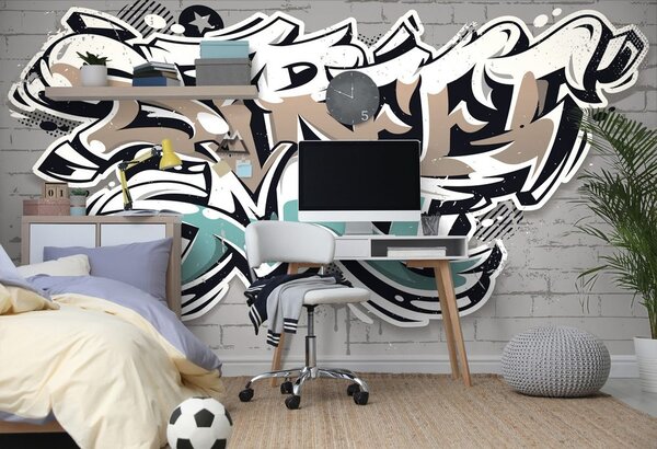 Carta da parati – Con scritta Street Art