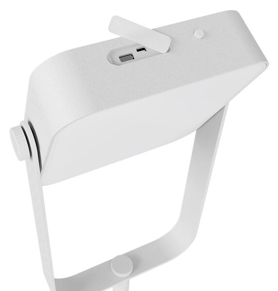 Piantana Solare in alluminio 120cm Ricaricabile USB-C - Bianca Colore Bianco Naturale 4.000K