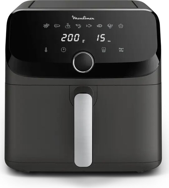 Moulinex Easy Fry Mega Friggitrice ad Aria Capacit 7.5 Litri Potenza 2020 Watt con Timer Digitale colore Nero - EZ855HF0