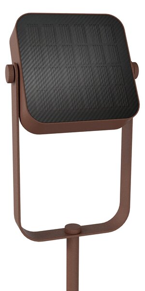 Piantana Solare in alluminio 120cm Ricaricabile USB-C - Corten Colore Bianco Naturale 4.000K