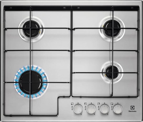 Electrolux EGS6424X Piano Cottura 4 Fuochi a Gas 60 cm colore Inox