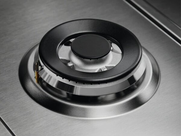 Electrolux EGS7534X Serie 300 Slim Line Piano Cottura 5 Fuochi a Gas 75 cm (1 Bruciatore Wok) colore Inox